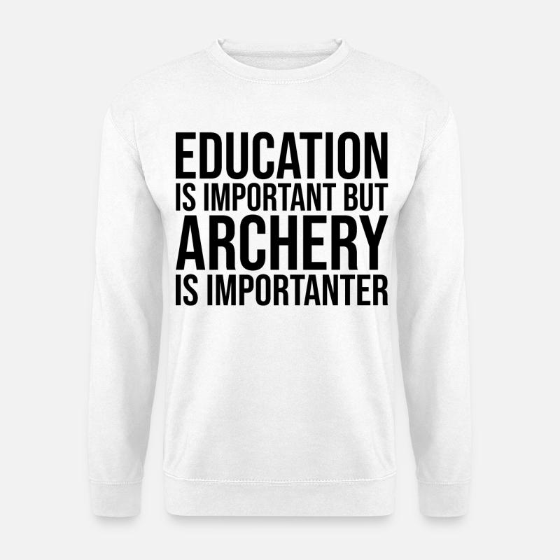Bogenschießen - Unisex Pullover - Weiß