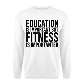 Fitness Fitness Fitness - Unisex Sweatshirt - white - Front