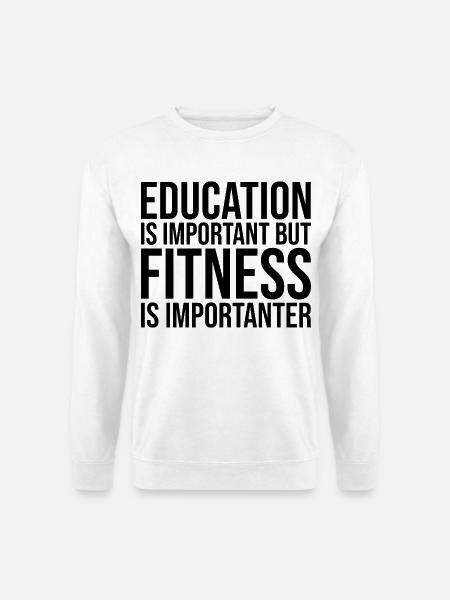 Fitness Fitness Fitness - Sweat-shirt Unisexe - blanc