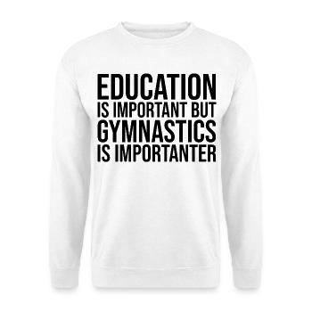 Gymnastique Gymnastique Gymnastique - Sweat-shirt Unisexe - blanc - Devant