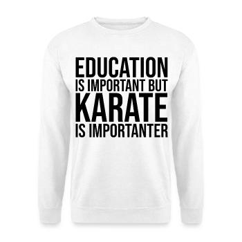 Karate - Unisex Pullover - Weiß - Vorne