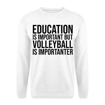 Volleyball Volleyball Volleyball - Unisex Sweatshirt - white - Front