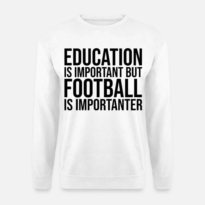 Fußball - Unisex Pullover - Weiß