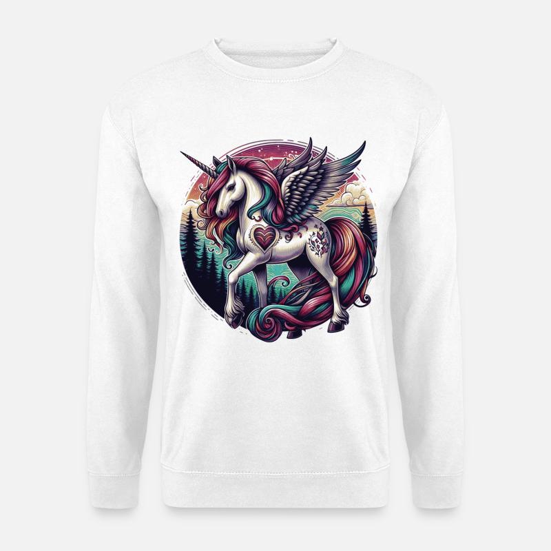 einhorn einhörner - Unisex Pullover - Weiß