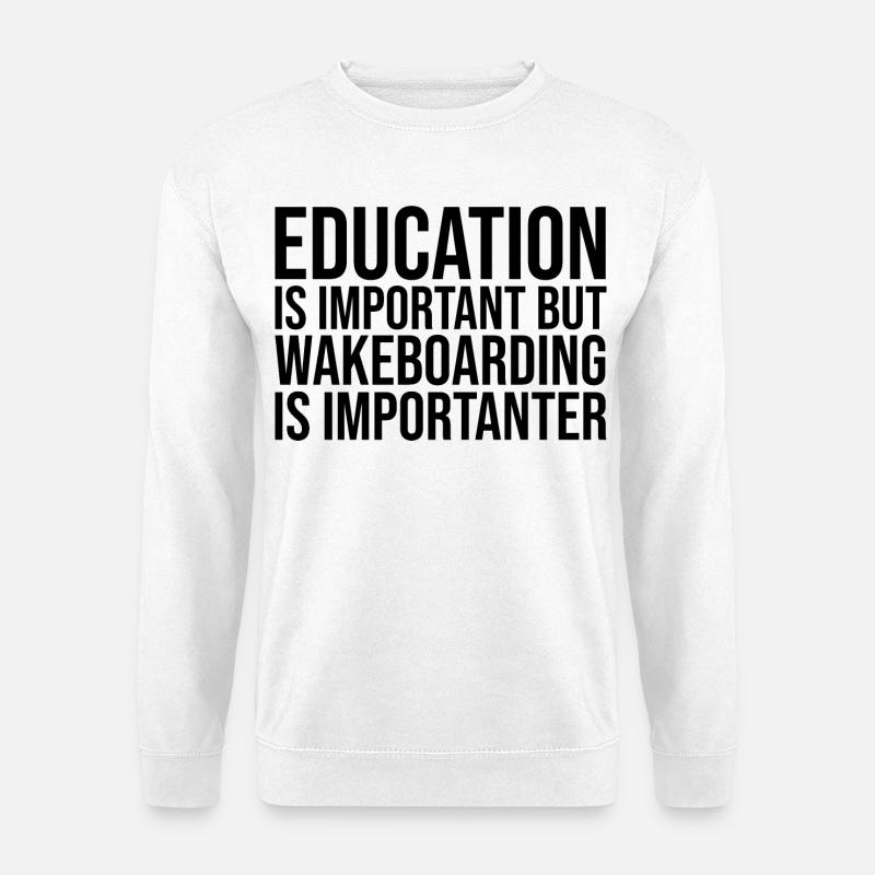 Wakeboard - Unisex Pullover - Weiß
