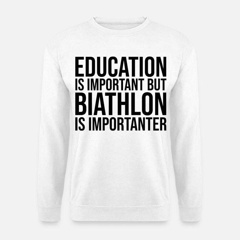 Biathlon - Unisex Pullover - Weiß