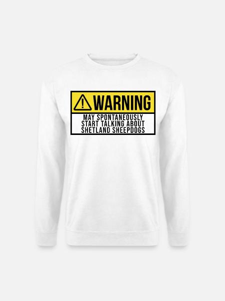 Shetland Schäferhund Shetland Schäferhund - Unisex Pullover - Weiß