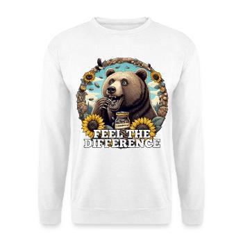 Bear Sunflower Seeds Sunflower Seeds Gift - Unisex Sweatshirt - white - Front