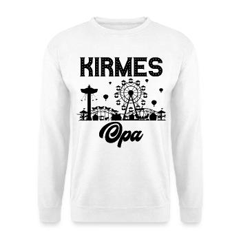 Kirmes Opa Jahrmarkt Rummel Volksfest - Unisex Pullover - Weiß - Vorne