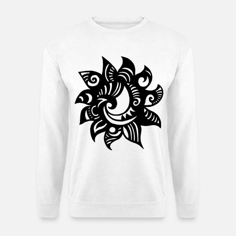 Seltsame schwarze Sonne - Unisex Pullover - Weiß