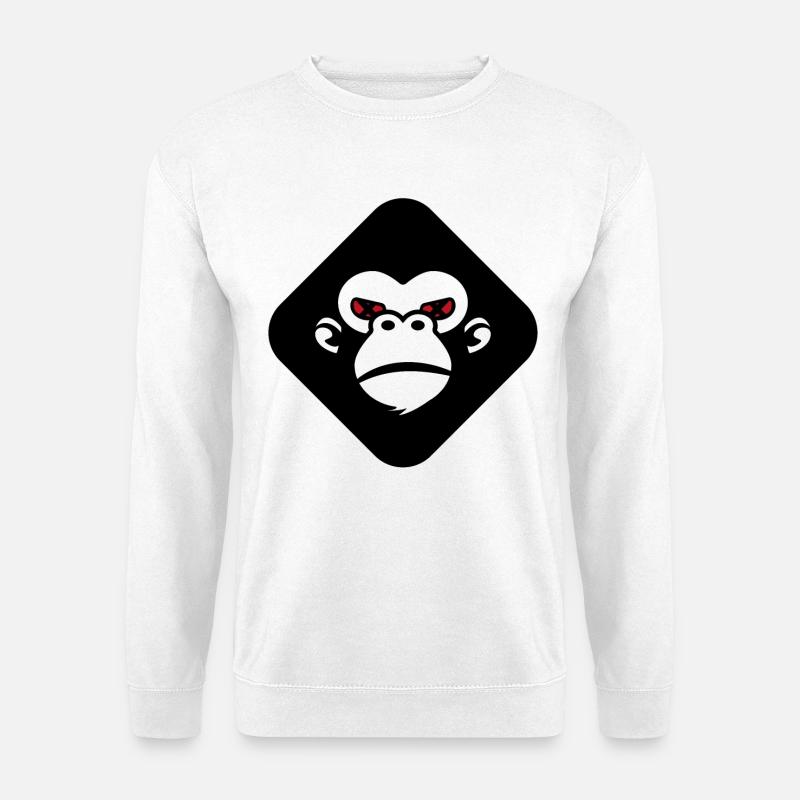 Gorilla-Logo - Unisex Pullover - Weiß