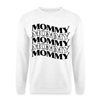 Bonheur des mères Maman Rétro Hippie pour la fête des mères - Sweat-shirt Unisexe - blanc - Devant