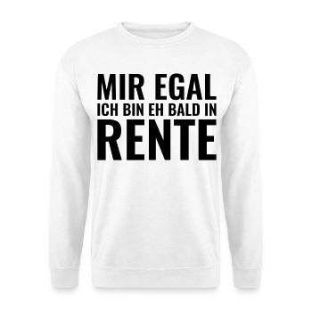 Rente - Unisex Pullover - Weiß - Vorne