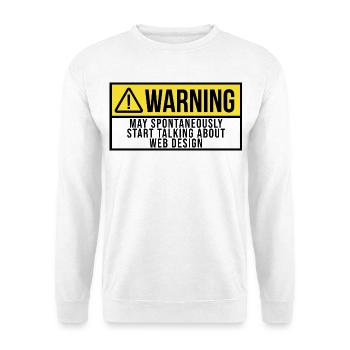 Conception de sites web - Sweat-shirt Unisexe - blanc - Devant