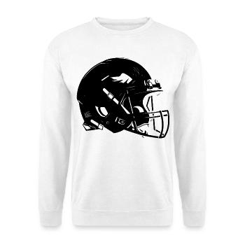 Casque de football Sketch - Sweat-shirt Unisexe - blanc - Devant