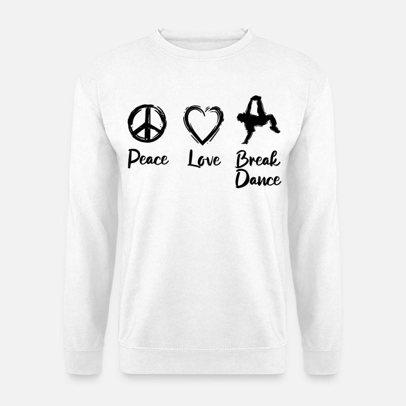 Breakdancer Liebe - Unisex Pullover - Weiß
