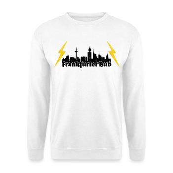 Frankfurter Bub ffm skyline - Unisex Pullover - Weiß - Vorne