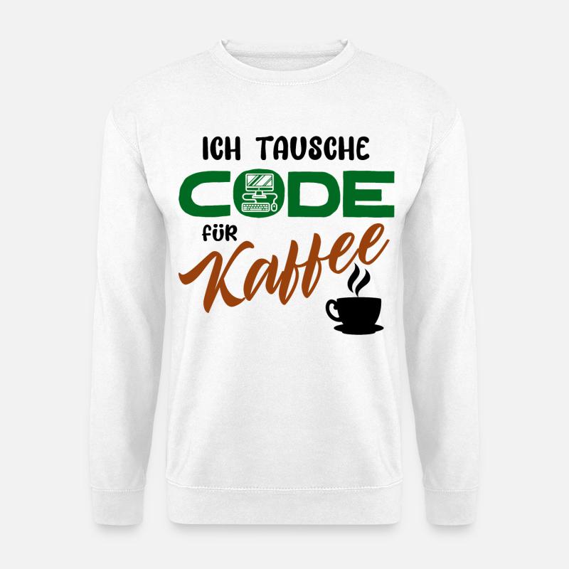 Code de développeur de logiciels programmeurs - Sweat-shirt Unisexe - blanc