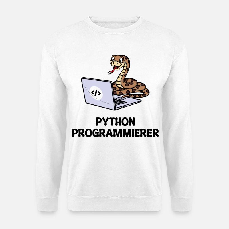 Programmierer Computer Code Developer Statement - Unisex Pullover - Weiß