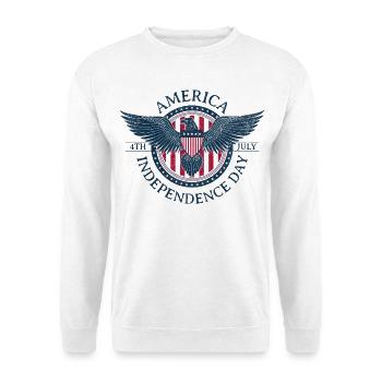 Freiheitsadler USA 4. Juli - Unisex Pullover - Weiß - Vorne