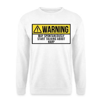 Harp - Unisex Sweatshirt - white - Front
