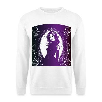 Fille fée gotique elfe dépressif brave pwr Halloween - Sweat-shirt Unisexe - blanc - Devant