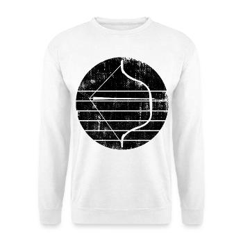 Bow and arrow - Unisex Sweatshirt - white - Front