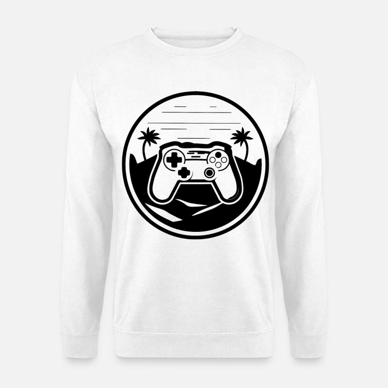 Graphismes de la manette de jeu - Sweat-shirt Unisexe - blanc