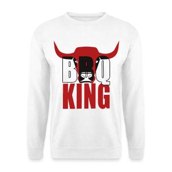 Cornes de taureau BBQ King - Sweat-shirt Unisexe - blanc - Devant