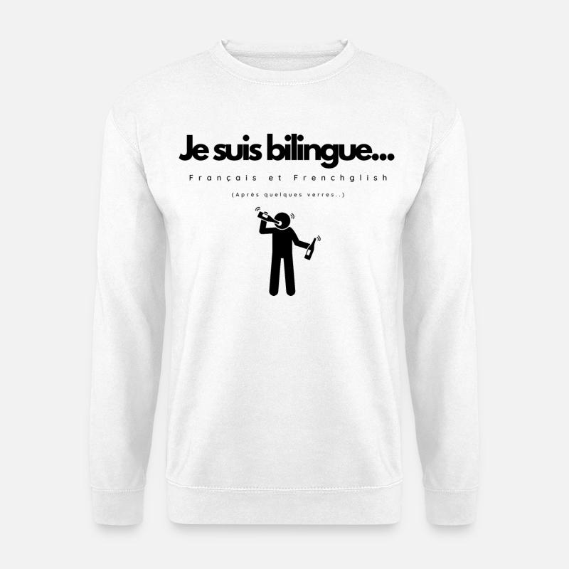 I am Bilingual - Unisex Sweatshirt - white