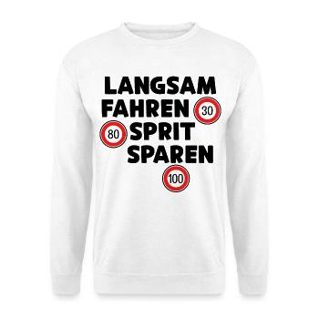 Déclaration de ravitaillement en carburant de la station-service Moteur à essence - Sweat-shirt Unisexe - blanc - Devant