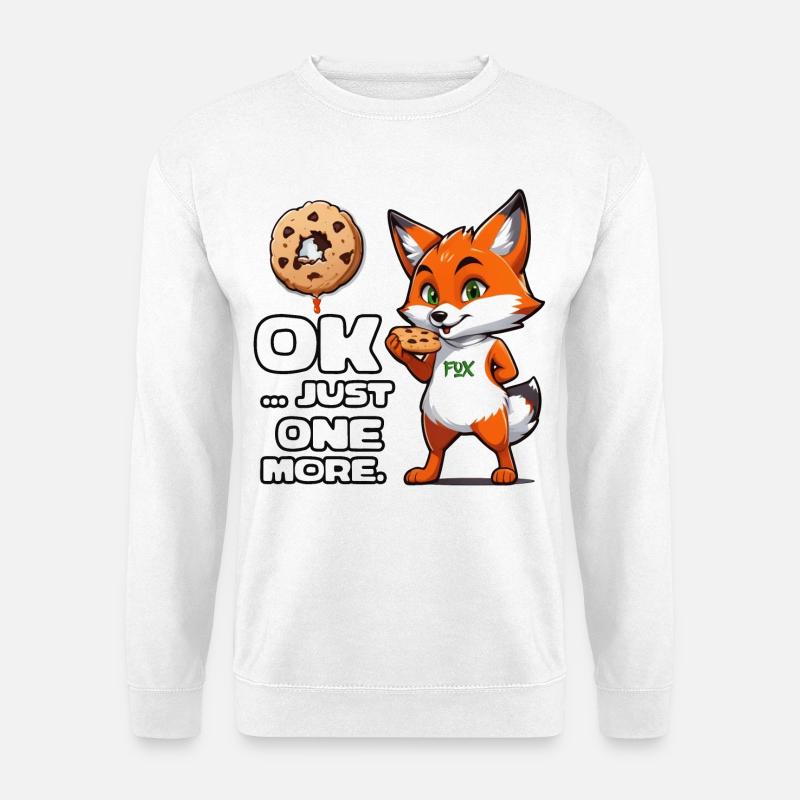 Foxy Cookie Quote - Unisex Pullover - Weiß