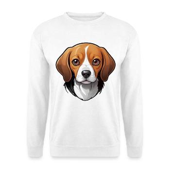 adorable beagle - Unisex Sweatshirt - white - Front