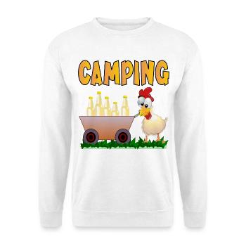 BOISSONS DE CAMPING - Sweat-shirt Unisexe - blanc - Devant