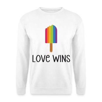 LGBTQ Pride Month - Love Wins - Unisex Sweatshirt - white - Front