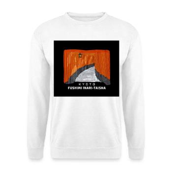 Kyoto, rote Torii, Fushimi Inari Taisha, Japan - Unisex Pullover - Weiß - Vorne