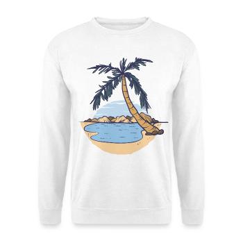 où je préférerais être en ce moment Palm Beach Chill - Sweat-shirt Unisexe - blanc - Devant