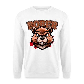 Bober | Polish trend design - Unisex Sweatshirt - white - Front