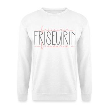 Friseurin Geschenk Haare schneiden Beruf - Unisex Pullover - Weiß - Vorne