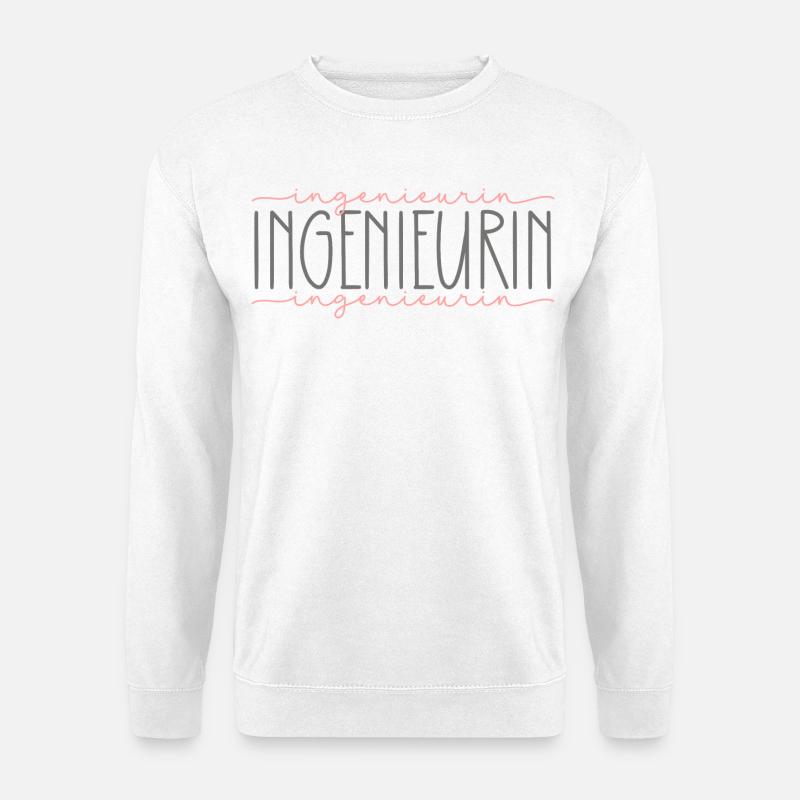 Ingenieurin Geschenk Ingenieur Studium Beruf - Unisex Pullover - Weiß