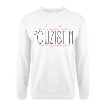 Polizistin Geschenk Polizei Beamtin Beruf - Unisex Pullover - Weiß - Vorne