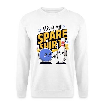 Das ist mein Ersatzhemd - Unisex Pullover - Weiß - Vorne