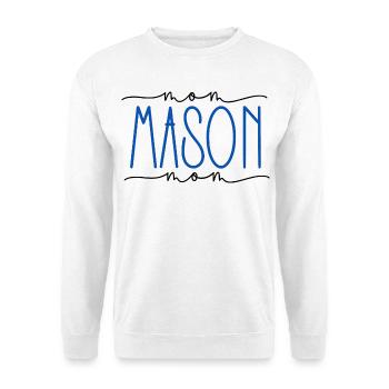 Maurer stolze Mama süßes Geschenk - Unisex Pullover - Weiß - Vorne