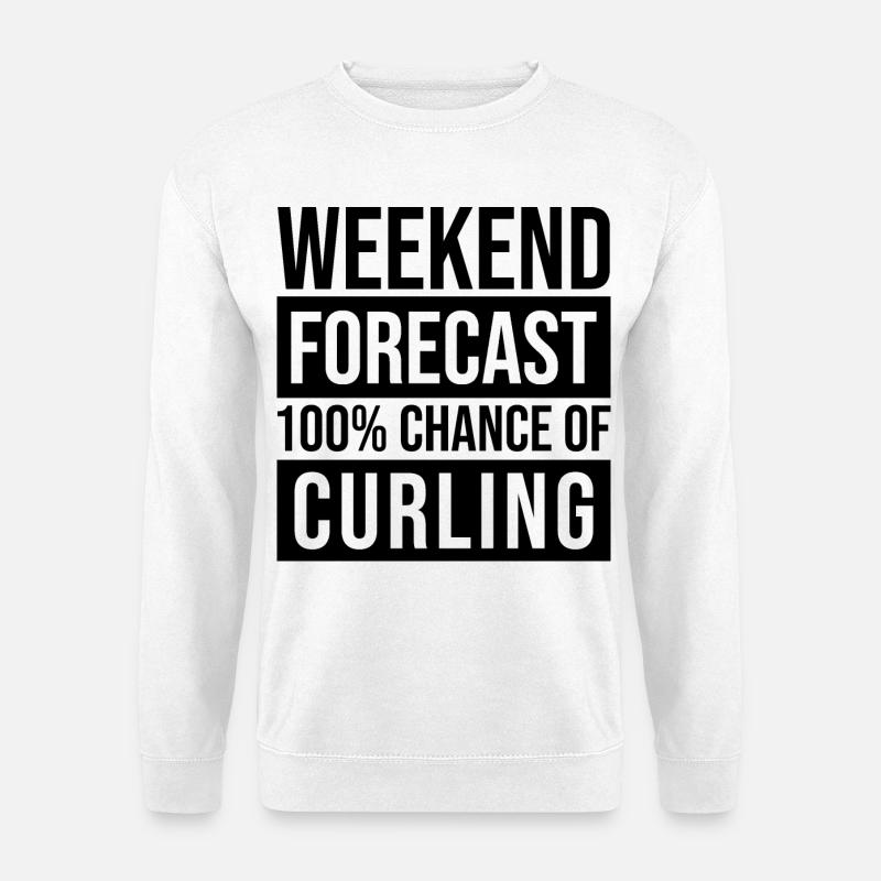 Curling - Unisex Pullover - Weiß