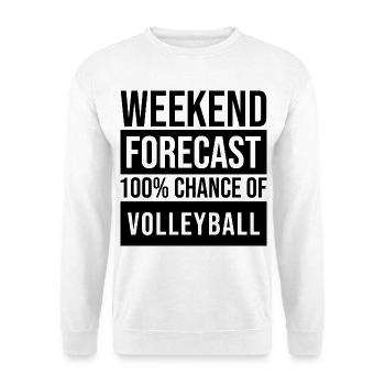 Volleyball Volleyball Volleyball - Unisex Sweatshirt - white - Front