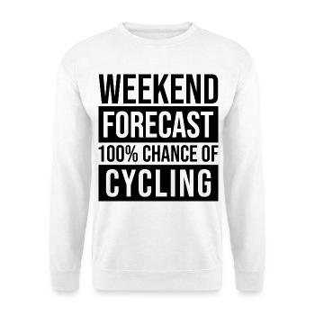 Radfahren - Unisex Pullover - Weiß - Vorne