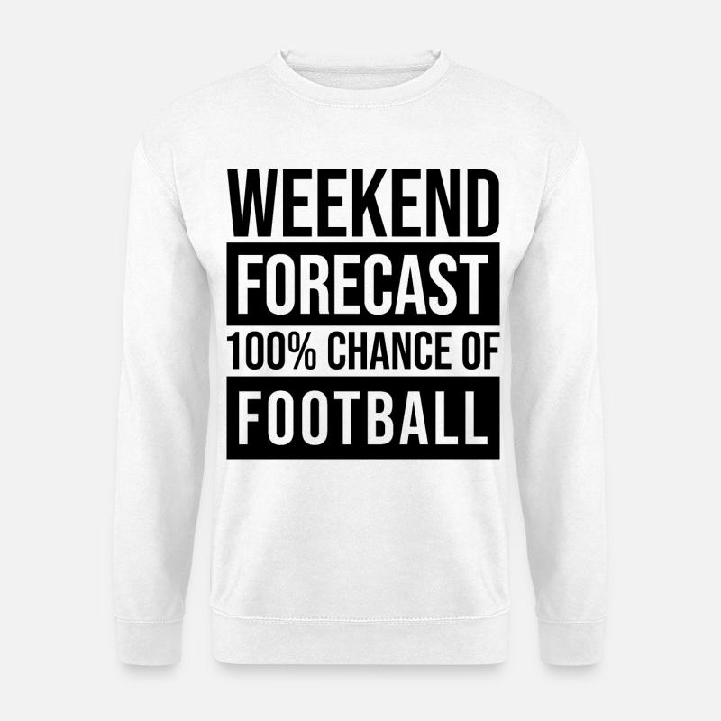 Fußball - Unisex Pullover - Weiß
