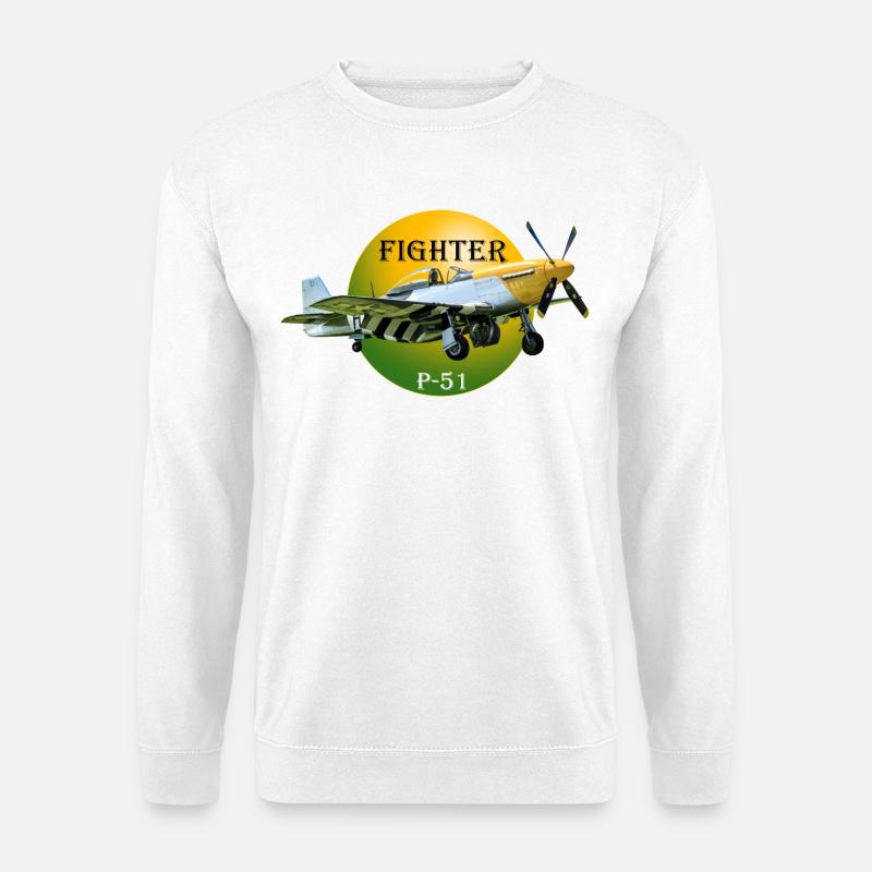 P-51 - Unisex Pullover - Weiß