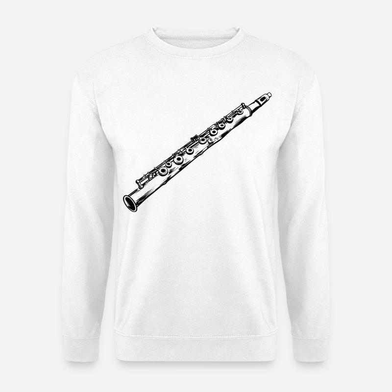 Flöte - Unisex Pullover - Weiß