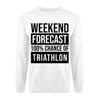 Triathlon - Unisex Pullover - Weiß - Vorne
